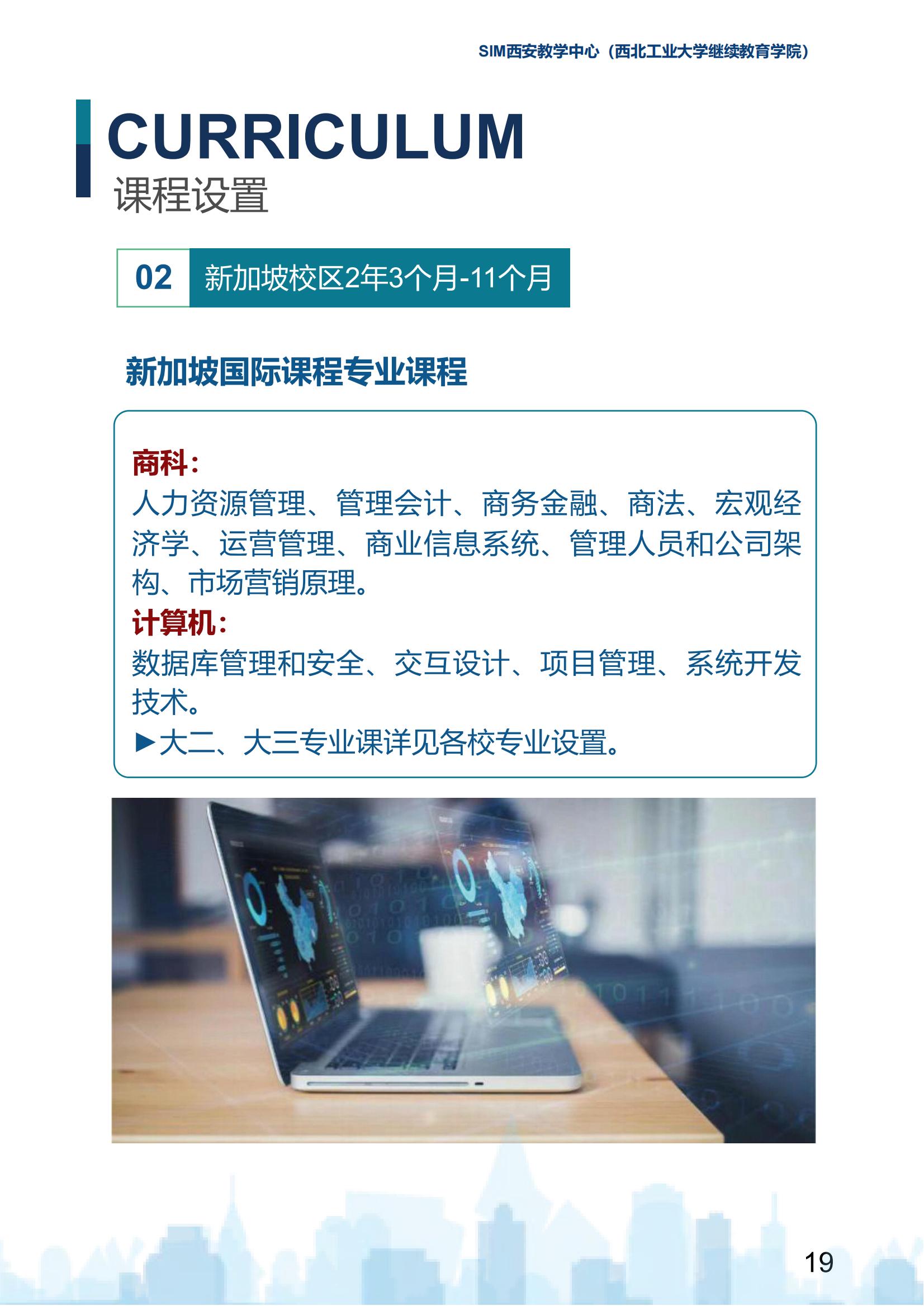 2025年西北工业大学新加坡SIM国际大一定向班招生简章